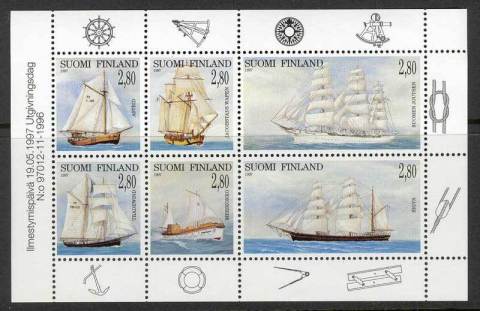 Finland-1997-Sailing-Ships-Pane-MUH-Lot12126