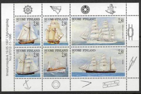 Finland-1997-Sailing-Ships-Pane-MUH-Lot12126