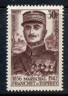 France-1956-Marshal-Franchet-dEsperay-MUH