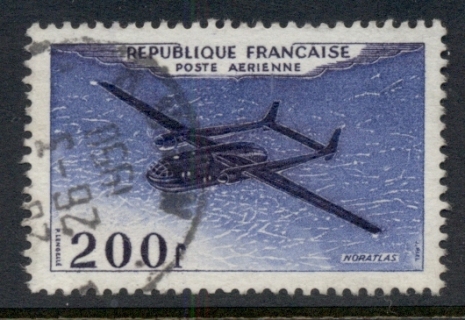 France-1954-Air-Mail-Noratlas-Plane-200f-FU