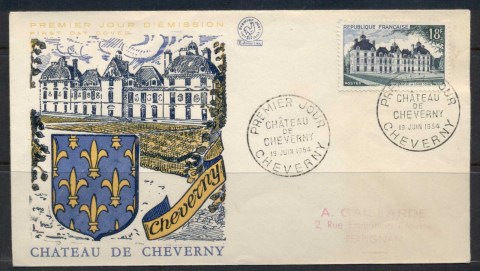 France-1954-Chateau-de-Cheverny-FDC