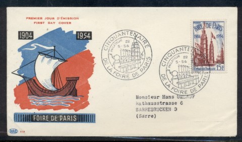 France-1954-Fair-of-Paris-FDC