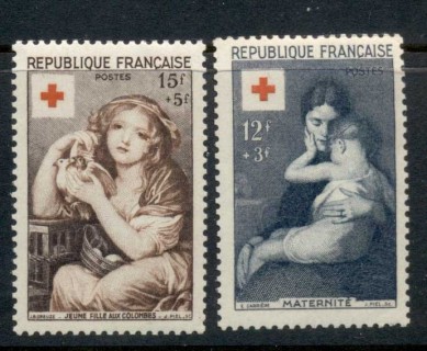 France-1954-Red-Cross-MUH