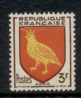 France-1954-Regional-Arms-Aunis-MUH