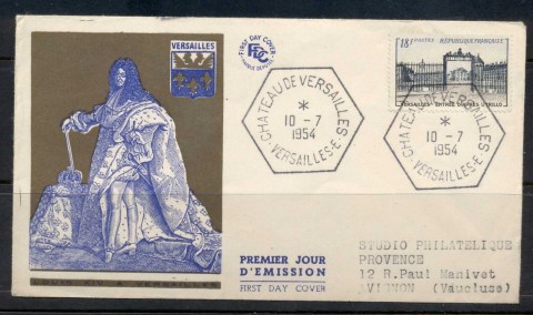 France-1954-Versailles-FDC