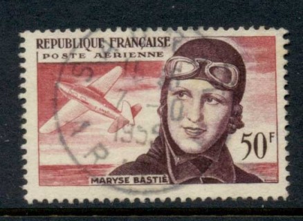 France-1955-Airmail-Pioneer-Aviator-FU