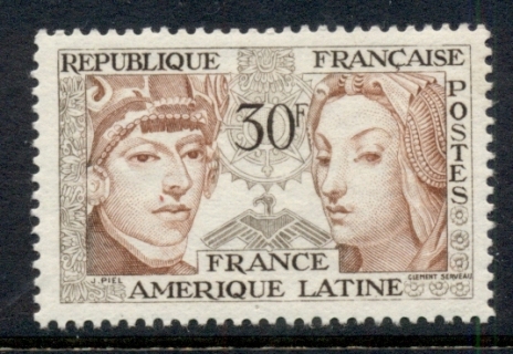 France-1956-France-Latin-America-Friendship-mUH