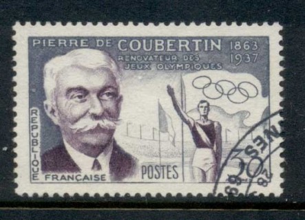 France-1956-Pierre-de-Coubertin-FU