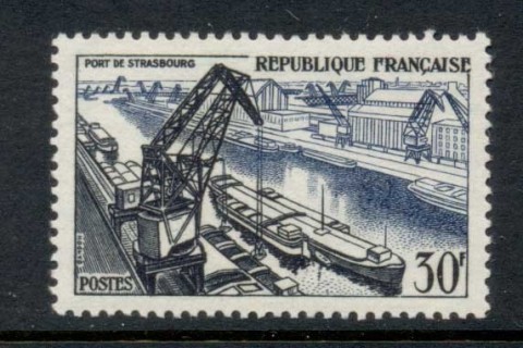 France-1956-Port-of-Strasbourg-MUH