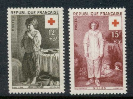 France-1956-Red-Cross-MUH