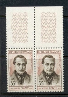 France-1957-Auguste-Comte-pr-MUH