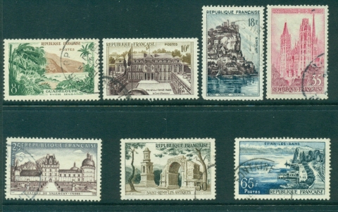 France-1957-Views-7-FU-Lot28974