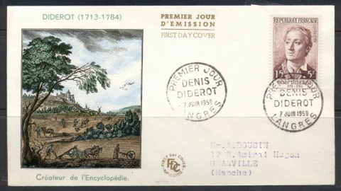 France-1958-Denis-Diderot-FDC