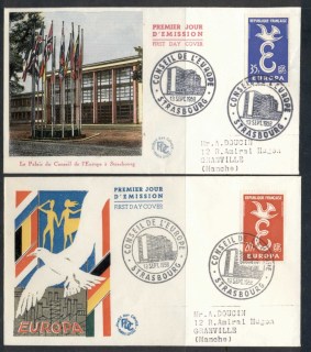 France-1958-Europa-Strasbourg-2x-FDC