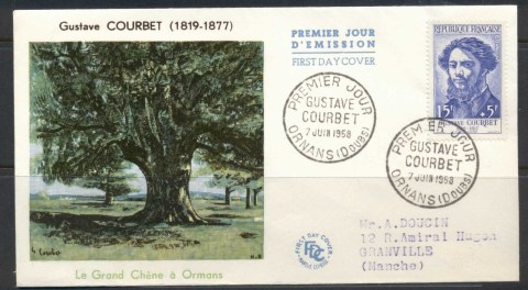 France-1958-Gustave-Courbet-FDC