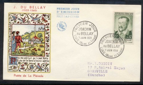 France-1958-Joachim-du-Bellay-FDC