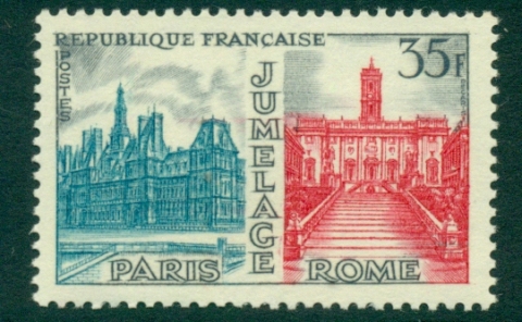 France-1958-Paris-Rome-City-Halls-MLH-Lot28987