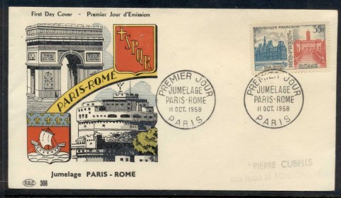 France-1958-Rome-Paris-Cultural-Unity-FDC_2