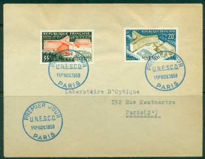 France-1958-UNESCO-FDC