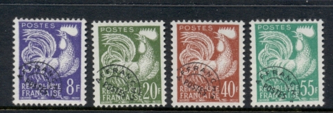 France-1959-Precancels-Gallic-Cock-FU