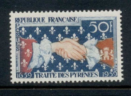 France-1959-Treaty-of-Pyrenees-MUH