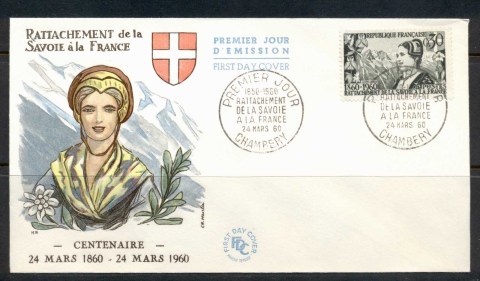 France-1960-Annexation-of-Savoy-FDC