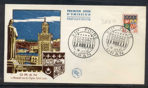 France-1960-Arms-of-Oran-FDC