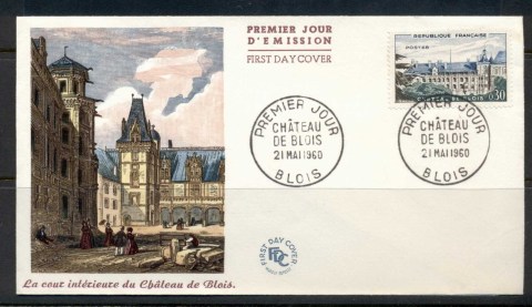 France-1960-Chateau-de-Blois-FDC