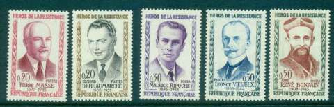 France-1960-Heroes-of-the-French-Underground-MlH-lot49313