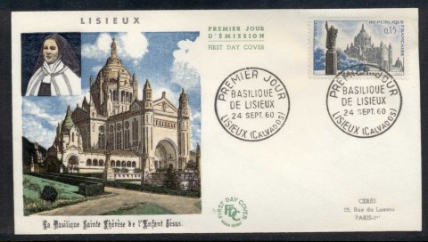 France-1960-Lisieux-Basilica-FDC