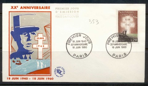 France-1960-Lorraine-Cross-FDC