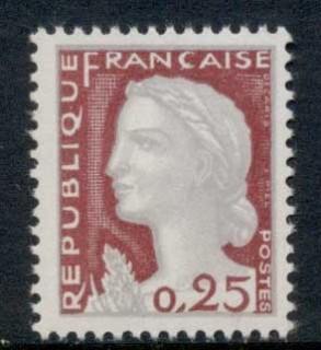 France-1960-Marianne-25c-MUH