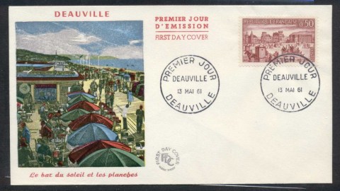 France-1961-Centenary-of-Deauville-FDC