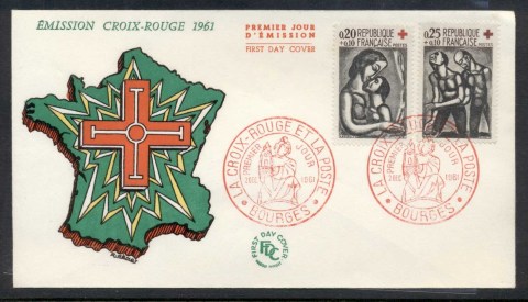 France-1961-Red-Cross-FDC