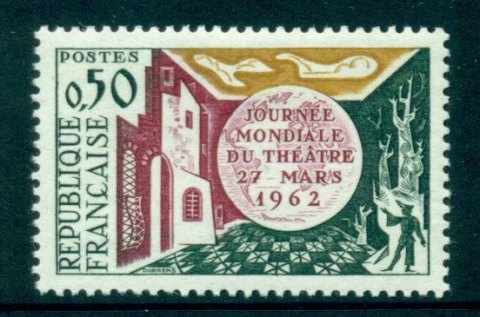 France-1962-International-Day-of-the-Theatre-MLH-Lot24573