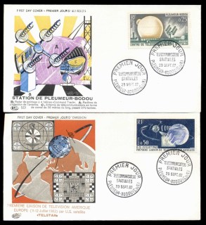 France-1962-Telstar-Television-satellite-2x-FDC