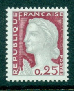 France-1963-25c-Marianne-MLH-Lot24538