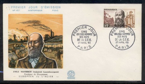 France-1963-Emile-Mayrisch-FDC