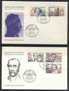 France-1963-Famous-Men-2xFDC