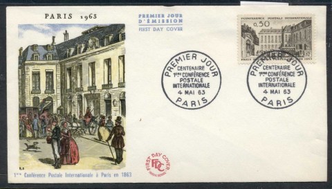 France-1963-Postal-Conference-FDC