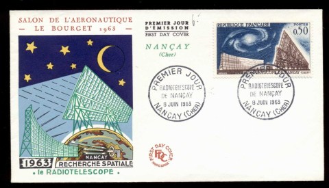 France-1963-Radio-Telescope-Nancy-FDC