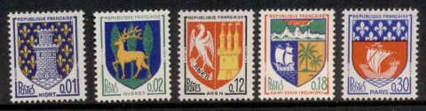 France-1964-65-Regional-Arms-MUH