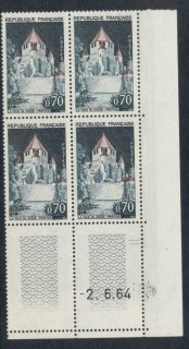 France-1964-Caesars-Tower-Provins-dated-cnr-blk4-MUH