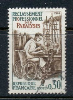 France-1964-Handicapped-Laboratory-Technician-FU