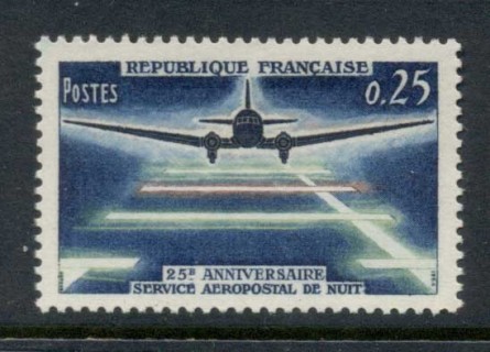 France-1964-Night-Airmail-Service-MUH