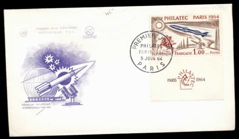 France-1964-Philatec-Stamp-Ex-5-June-FDC