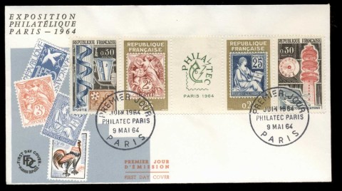 France-1964-Philatelic-Exhibition-FDC