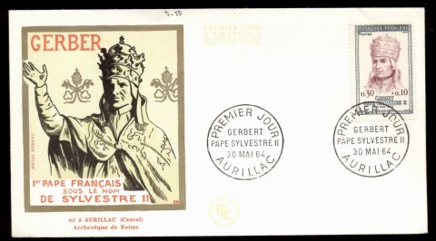 France-1964-Pope-Sylvestre-II-FDC_1