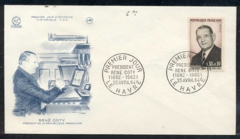 France-1964-President-Rene-Coty-FDC