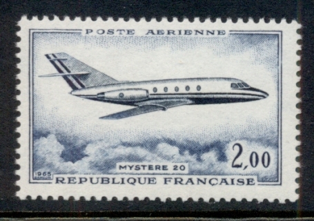 France-1965-Air-Mail-Mystere-20-MUH